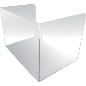 カーボーイ 飛沫防止アクリルパーティション 120X70cm 開口部ナシ FM81
