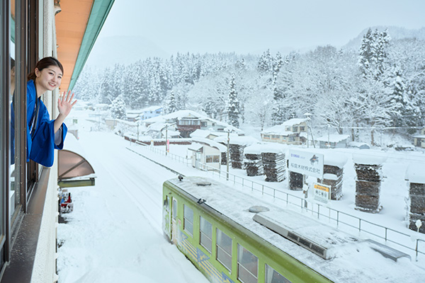 ほぐレール・秋田内陸線がつなぐお湯をたずねて。 | 秋田内陸縦貫鉄道