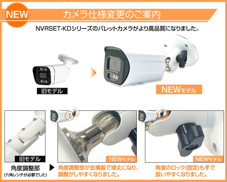 防犯カメラ 屋外 防水 4K 23.8インチモニター付 AI人体検知 広角