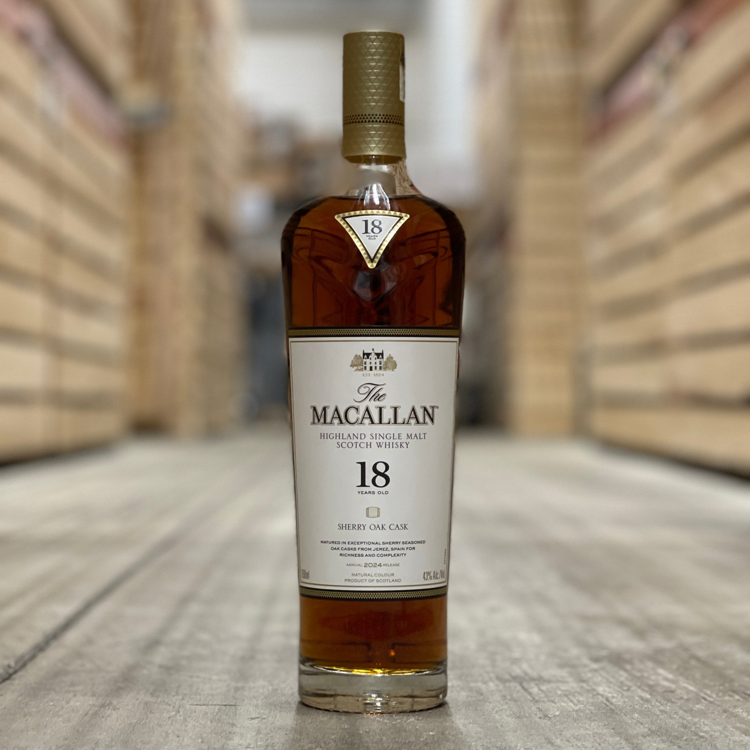 The Macallan 18 Year Old Sherry Oak Single Malt Scotch Whisky