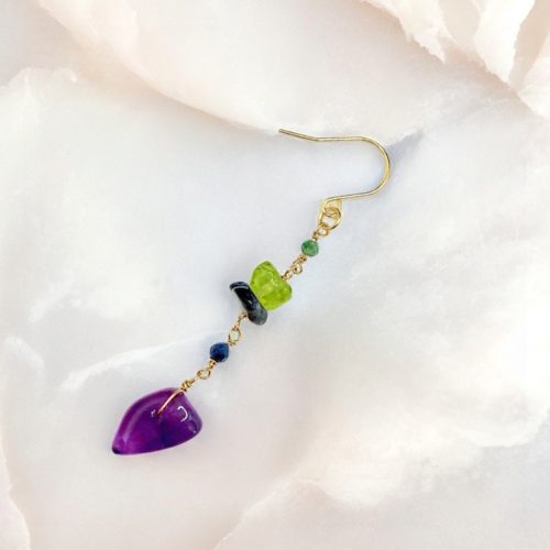 イヤリング‐7チャクラ 天然石 ピアス / イヤリング | アップフェル