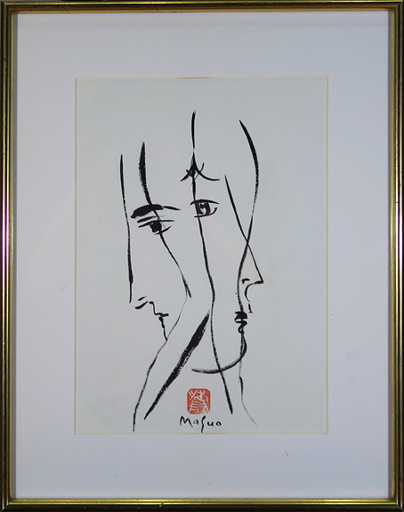 池田満寿夫 【白い牛】 リトグラフ 直筆サイン エディッション94/150