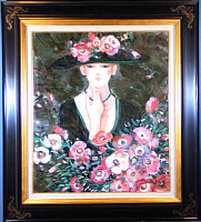 中島裕子【あじさいの花】 油彩 4号 中島裕子【あじさいの花】 油彩 4