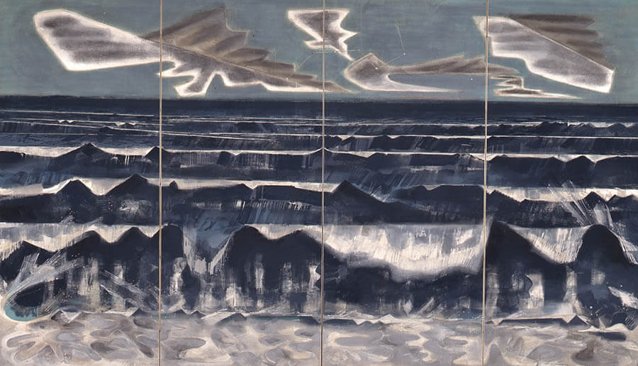 福田豊四郎、【十和田の新緑】、希少な画集より、状態良好、新品高級