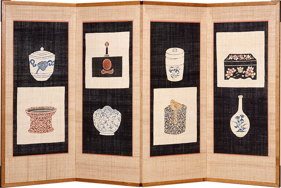 屏風と染絵額 | 静岡市立芹沢銈介美術館 | 美術館・展覧会情報サイト