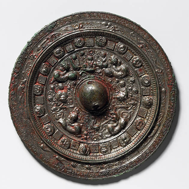 旧家うぶだし 中国清時代 銅製 戦馬の置き物※激安骨董品 N1123C11-3