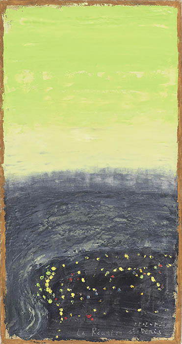 香月泰男 版画「ニースにて」シリーズ全8種の内“ルノワールの庭”