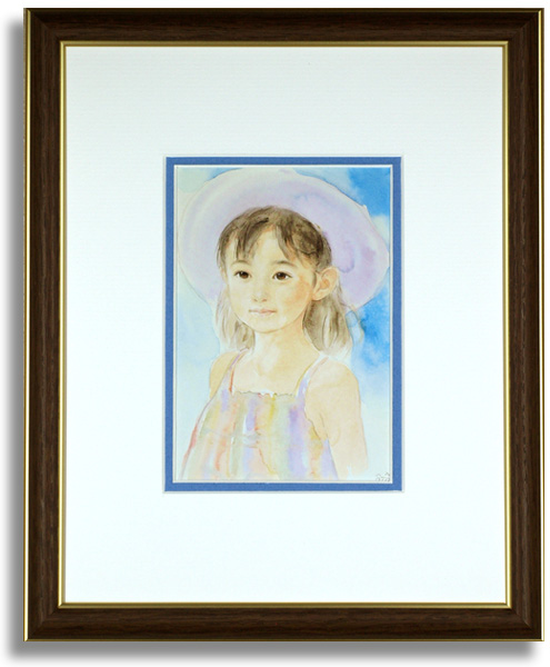 絵画 水彩画 原画 少女 おおた慶文 「バラのかくれんぼ」 ❗️緊急