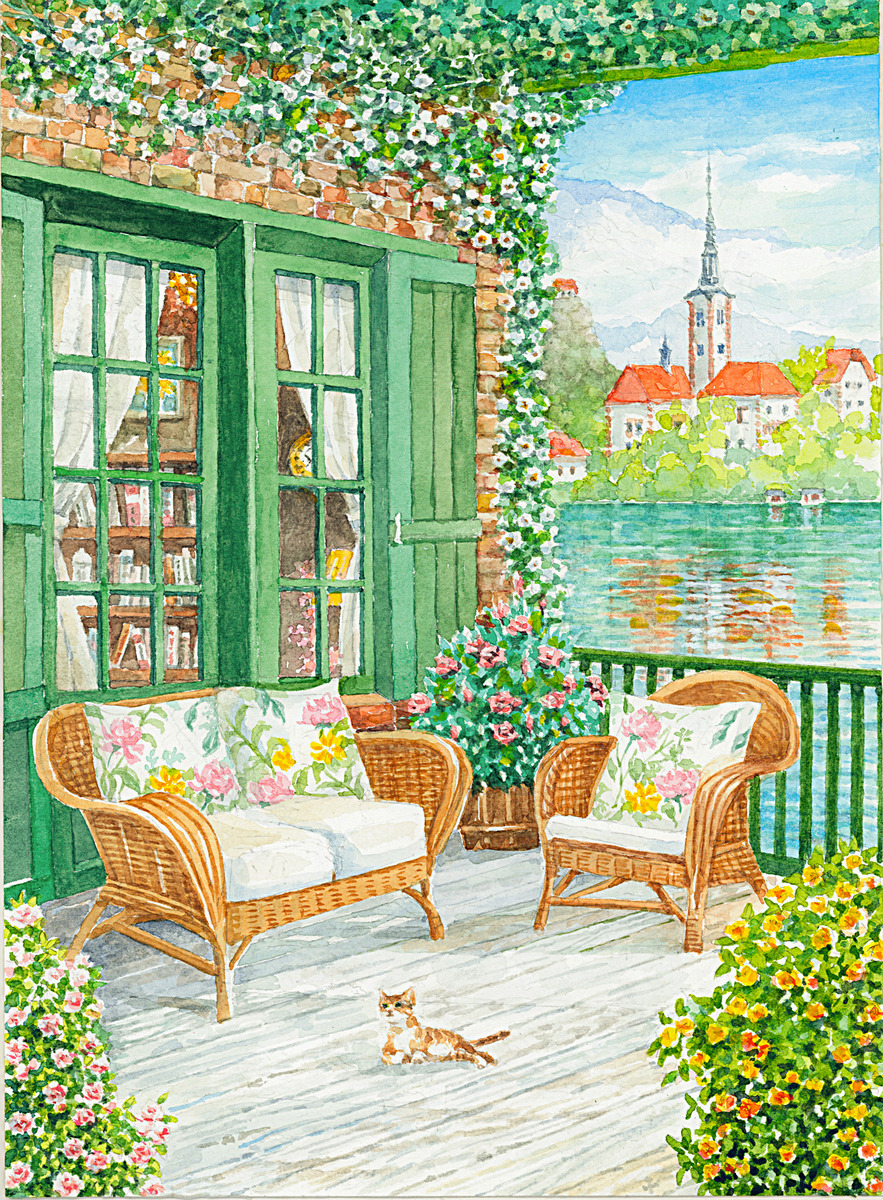 つるバラ マツモト作 絵画 つるバラマツモト作絵画