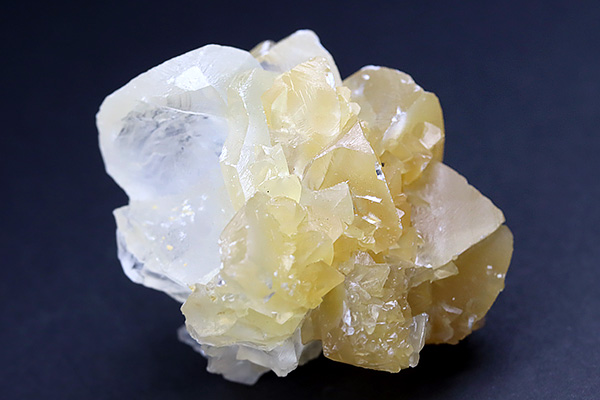 雲南省産イエローカルサイトクラスター-011水晶クラスター、天然石