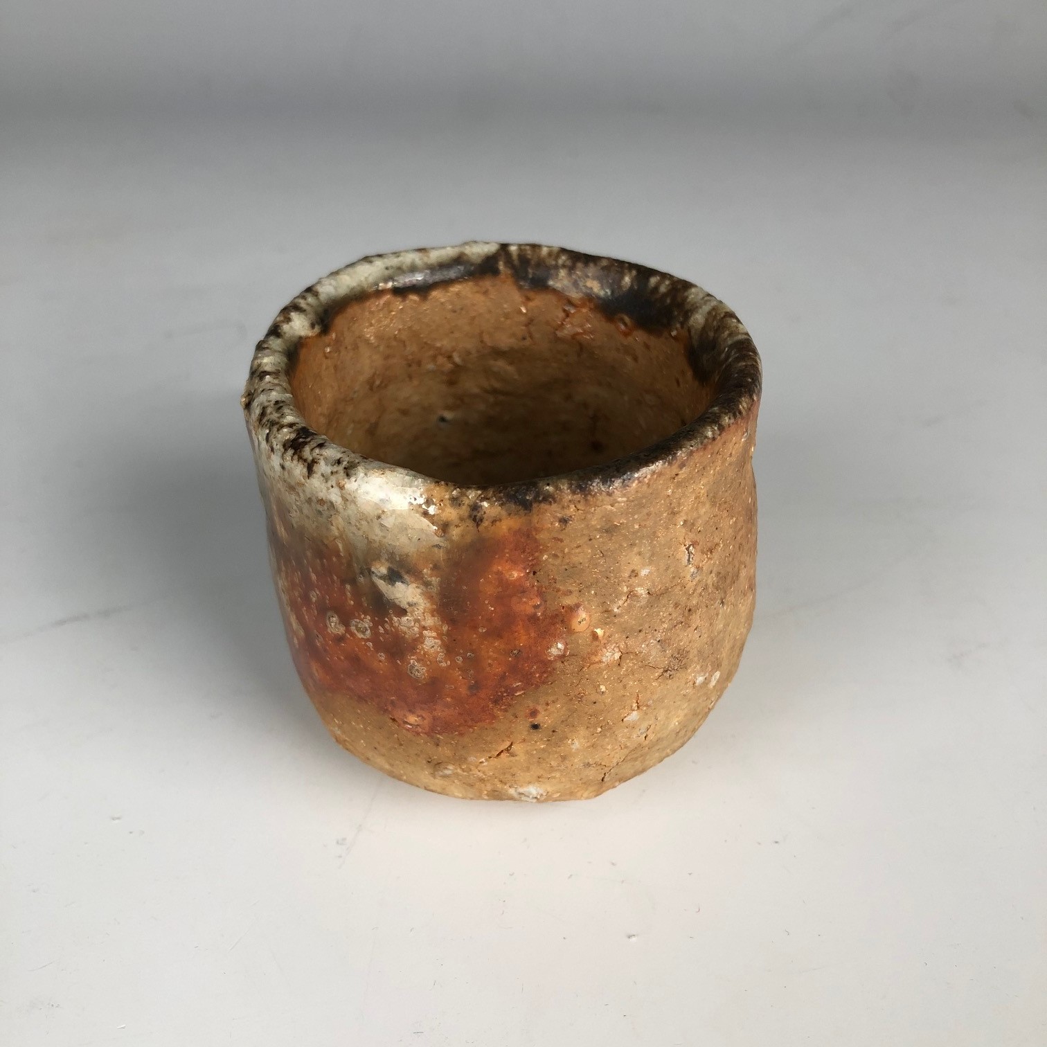 ☆神山清子作☆寸越窯☆しがらき焼☆中皿