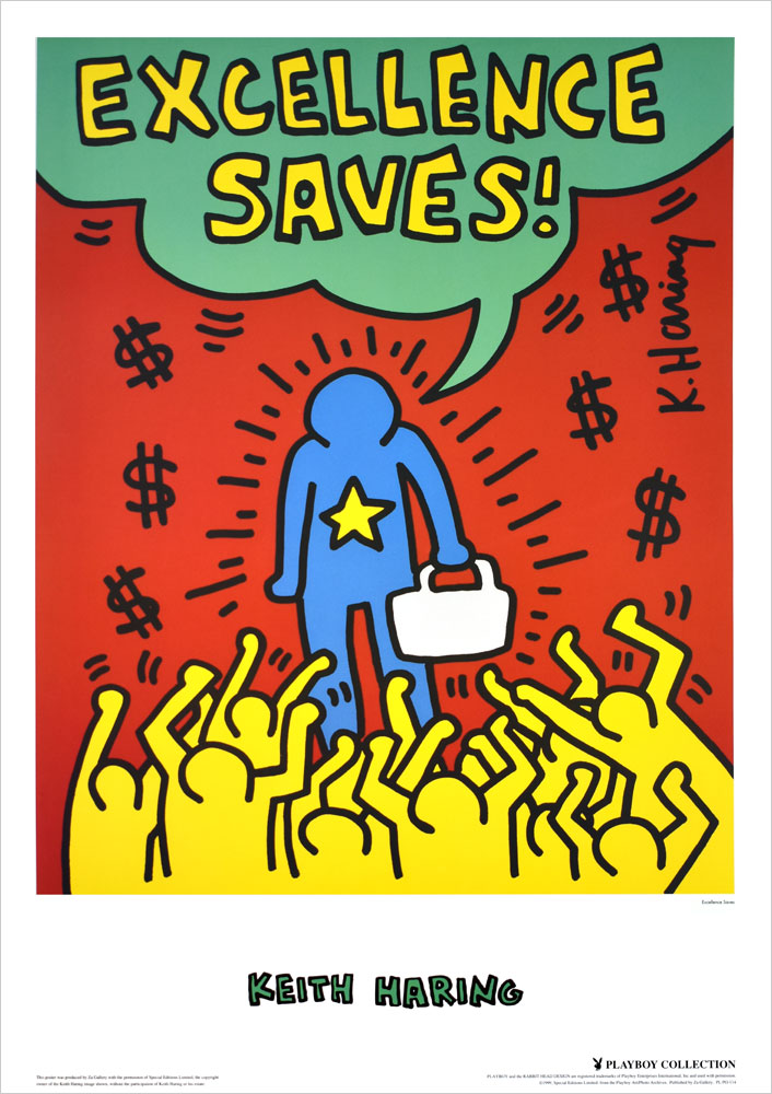 キース・ヘリング ポスター PLAYBOY/Excellence Saves PO-114|アート