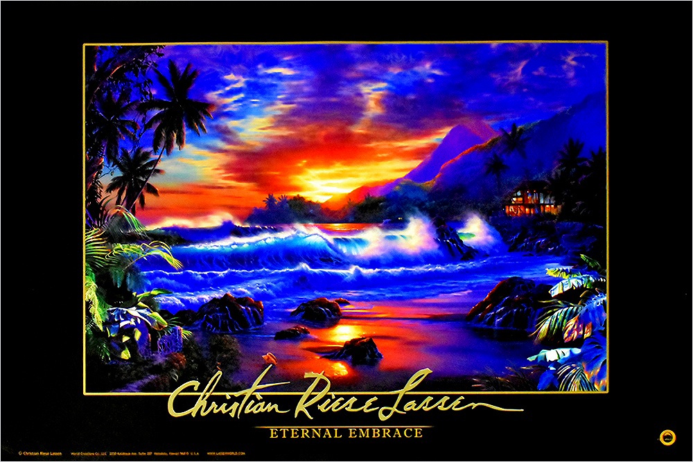 ラッセン 絵画 版画 ボヤージュオブザホクレア L ラッセン ミニアート