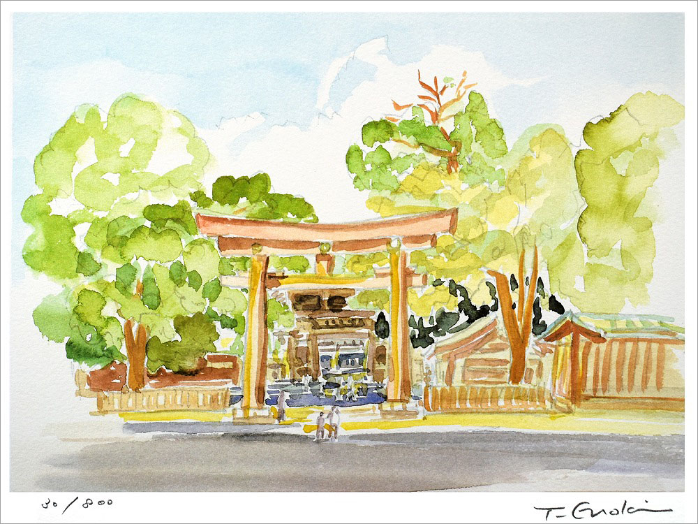 榎木孝明 絵画(ダイヤモンド・スクリーニング) 明治神宮 2613|アート