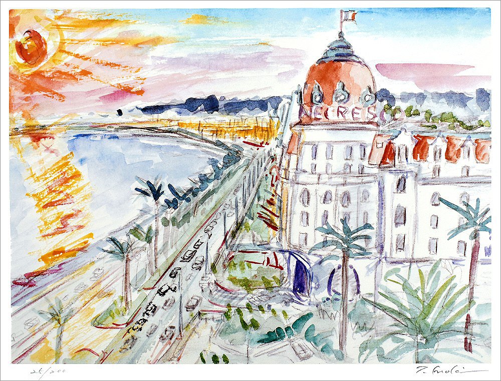 主は誰 榎木孝明 版画ジクレー（ねこ）6/100 サイン入り 主は誰 榎木