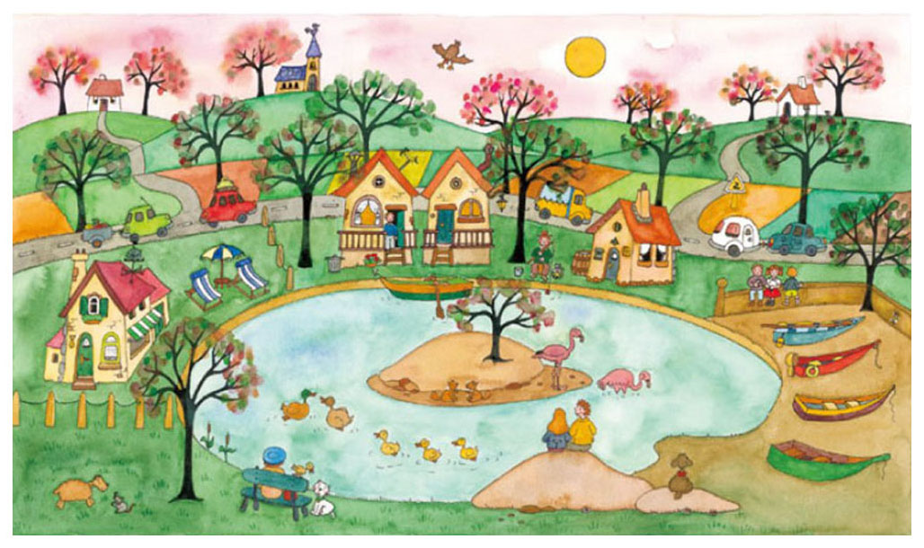 クリーブ 絵画(ダイヤモンド・スクリーニング) フラミンゴアイランド