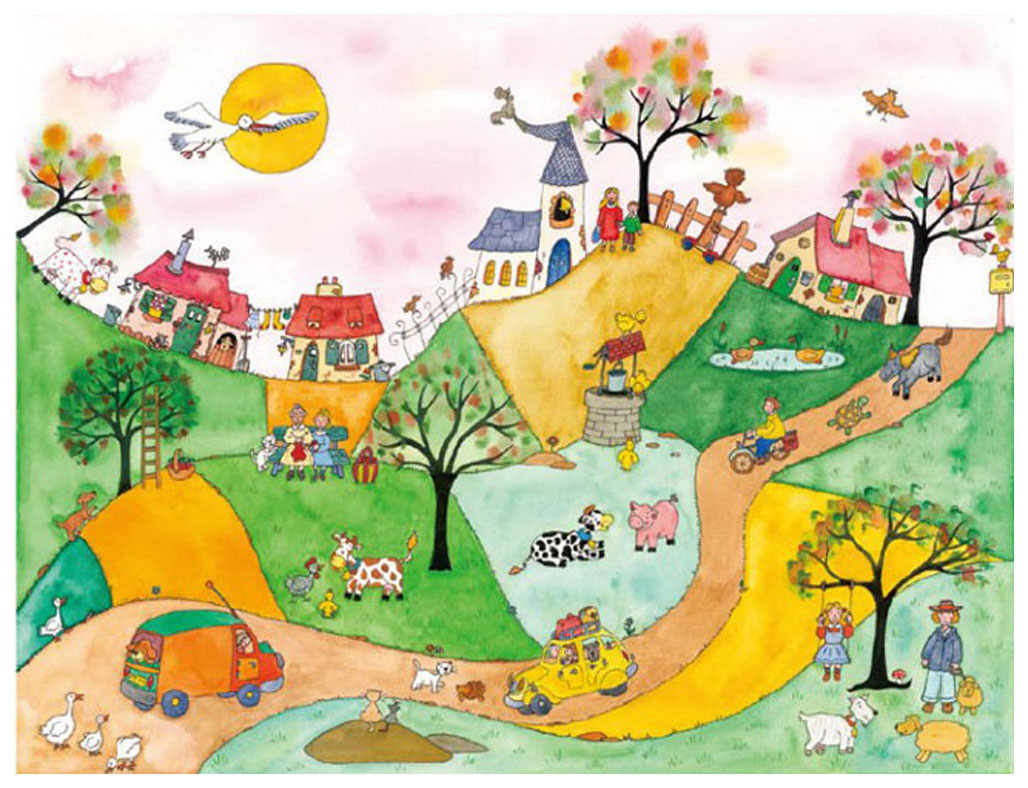 クリーブ 絵画(ダイヤモンド・スクリーニング) くねくねストリート