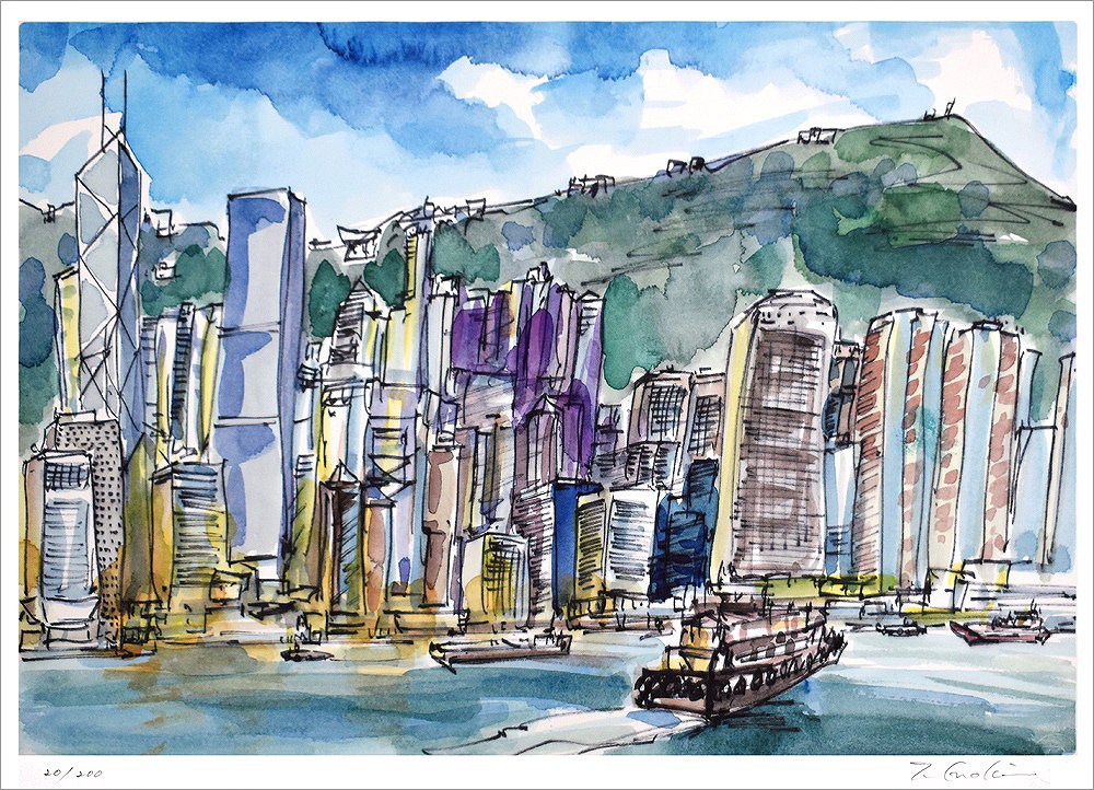 天に昇る龍版画ジクレー招福・十二支14/30榎木孝明 サイン入り