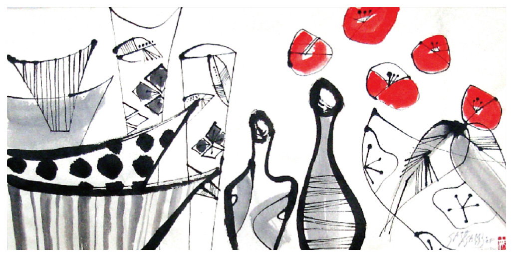 サトウアサミ 絵画 (版画/ジクレー) 茶箪笥 4813|アート＆フレーム|絵