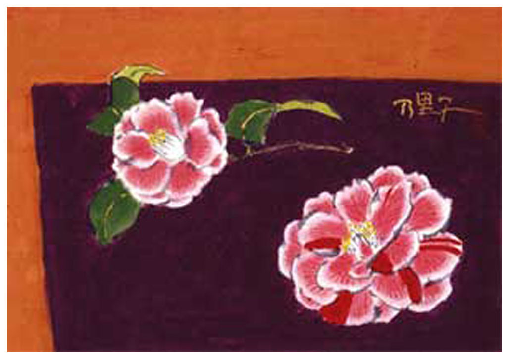 青木乃里子 絵画 (版画/ジクレー) 椿 5416|アート＆フレーム|絵と額縁