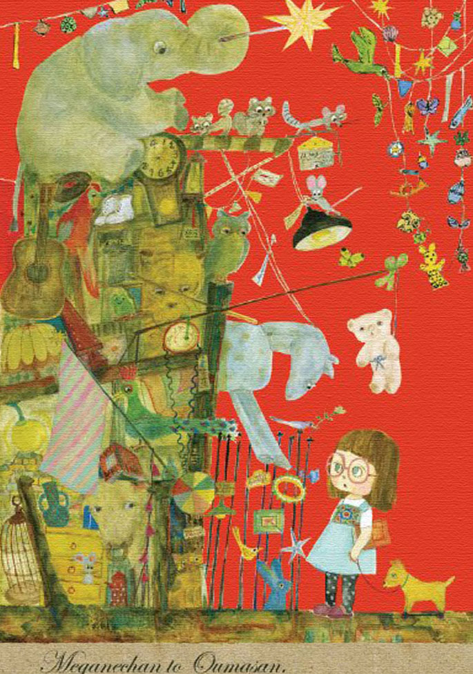 原画1点物】マリーニモンティー水彩画原画 本物直筆 Ecoute! 原画レア