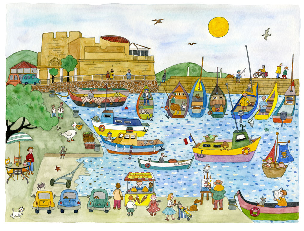 クリーブ 絵画 (版画/ジクレー) サン ルイ マルセイユ 8602|アート