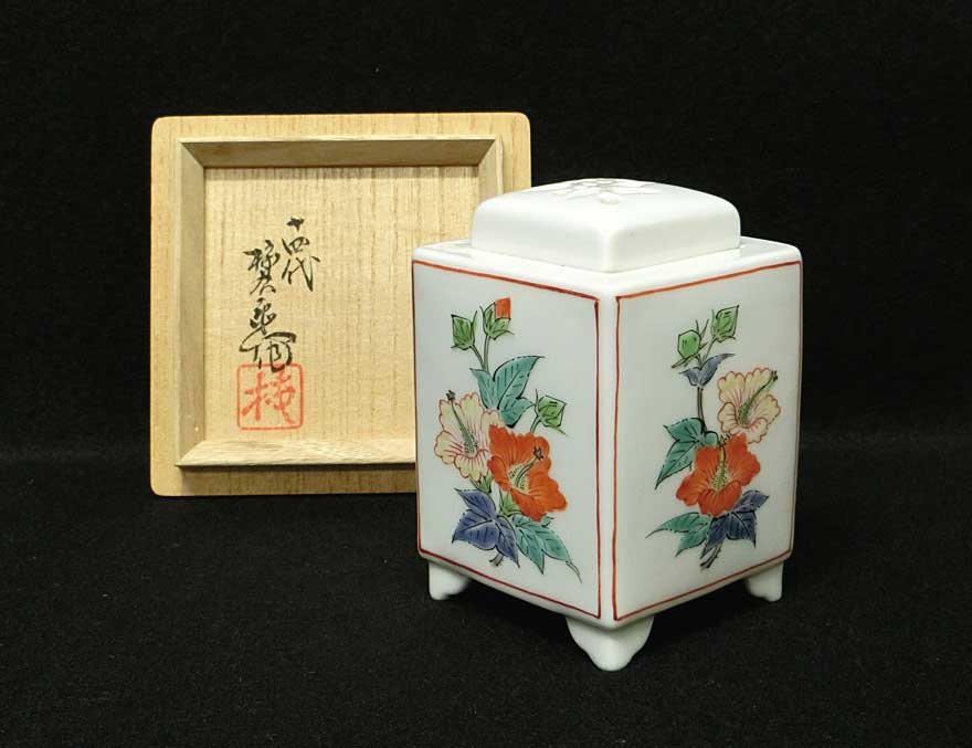 中国古美術・珍品旧蔵・七宝彩と鎏金磁器の熏香炉・純手描き・古陶瓷品