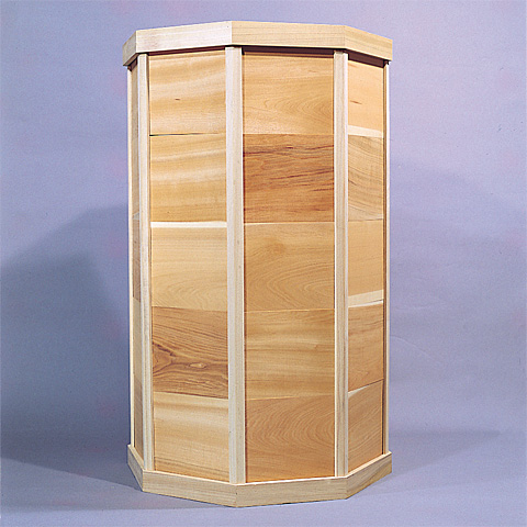 共同制作 八角花台（木彫板付き）