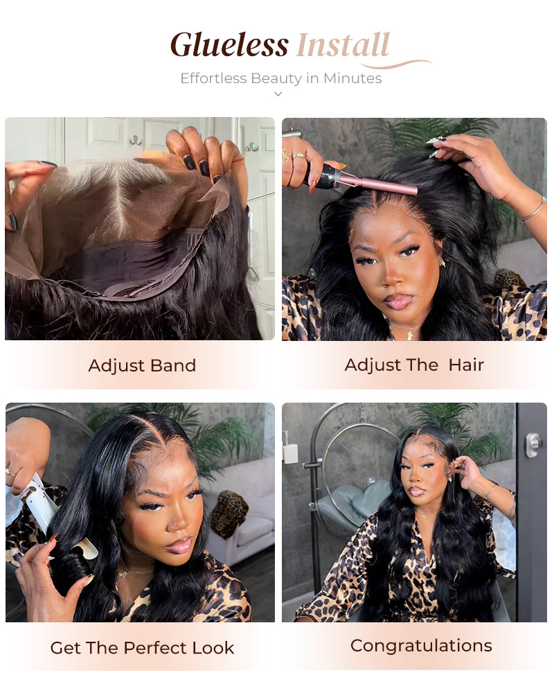 Arabella 13x4 Frontal Lace Body Wave/Silky Straight Wig Invisible Knot