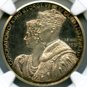 イギリス ジョージ6世戴冠記念 1937年 銀メダル NGC MS64 | ARK
