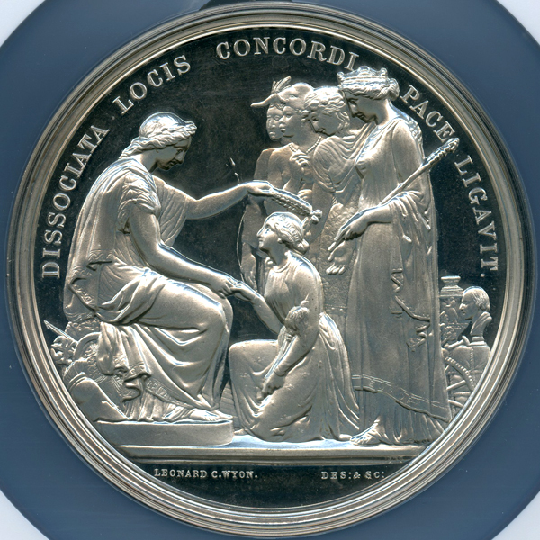 イギリス ロンドン万国博覧会 (1851年) 銀メダル リストライク NGC