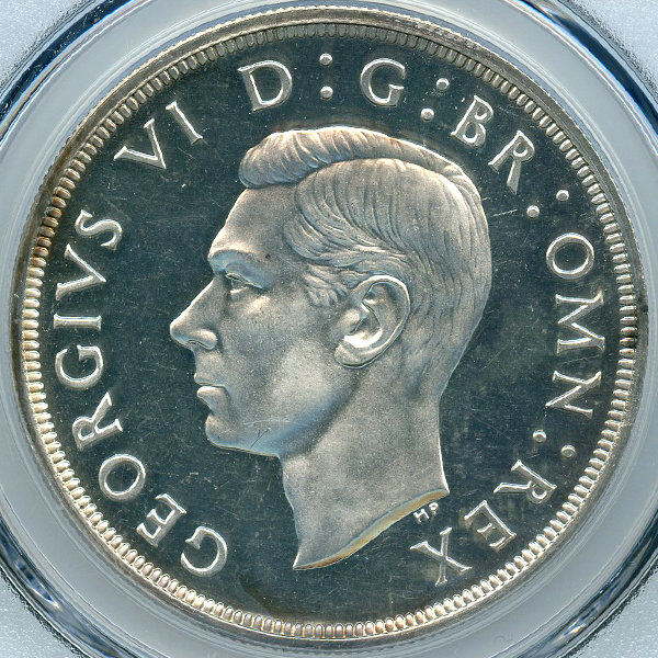イギリス ジョージ6世 1937年 クラウン 銀貨 PCGS PR64 | ARK NUMISMATICS