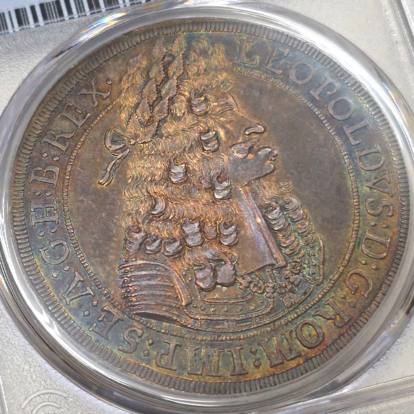 オーストリア 神聖ローマ帝国 レオポルト1世 1701年 ターラー 銀貨