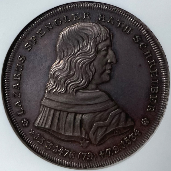 ドイツ ニュルンベルク 宗教改革400周年記念 1925年 銀メダル NGC MS65