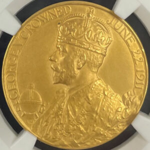 イギリス ジョージ5世戴冠記念 1911年 金メダル NGC MS64 | ARK