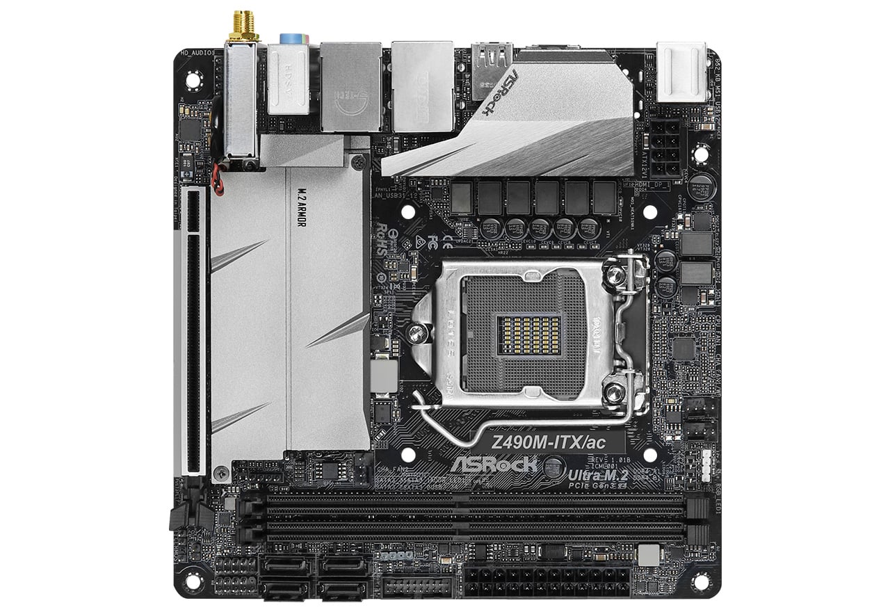 Z490M-ITX/ac | ASRock マザーボード Intel Z490チップセット | 株式
