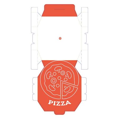 AOEQ-PB-010-date｜オリジナル八角ピザボックス 10インチ クラフト