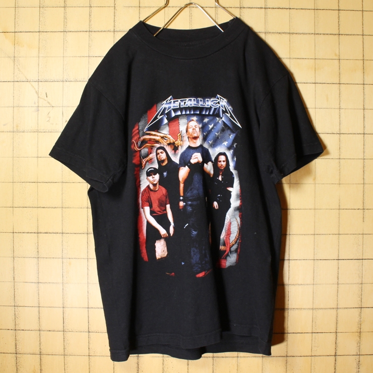METALLICA メタリカ 両面プリント バンド Tシャツ ブラック 黒 メンズM