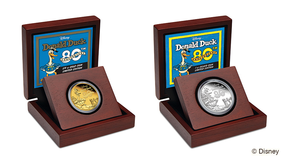 ミッキーに続き、ディズニー記念コインに「ドナルドダック」登場