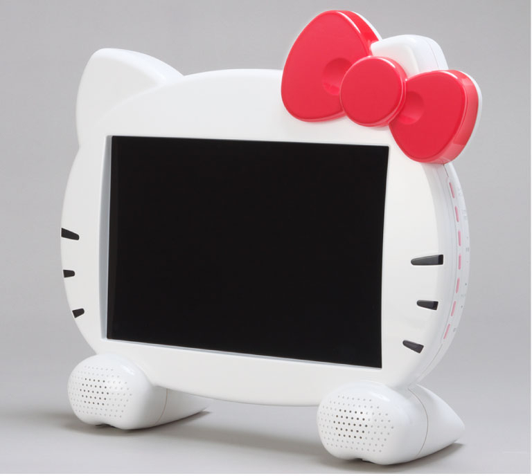 ハローキティのフェイス形 13.3V型 地上デジタルハイビジョン液晶