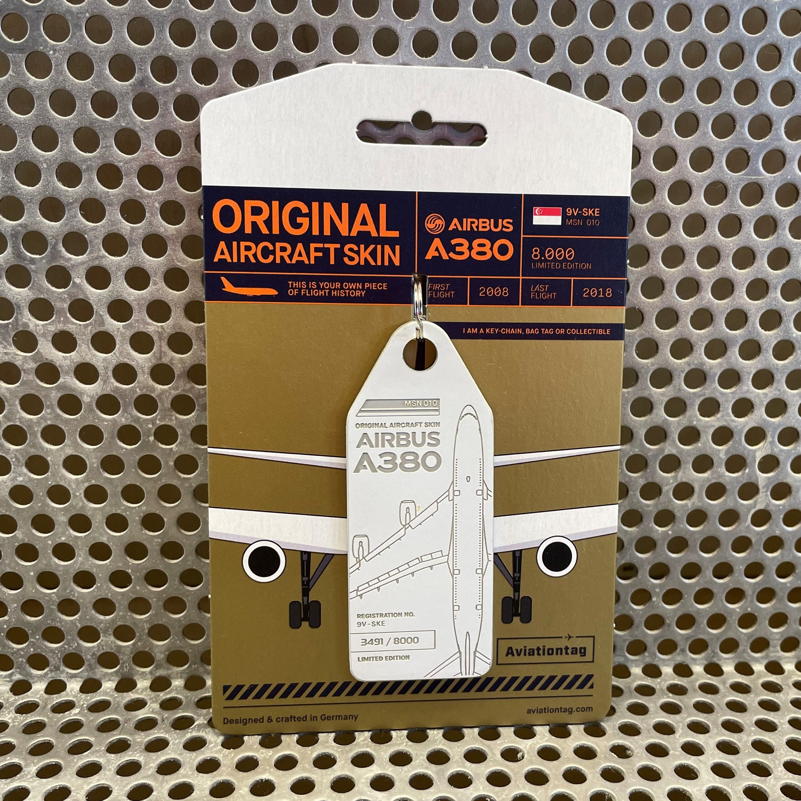 シンガポール航空 Aviationtag A380-800 Aviationtag A380 White