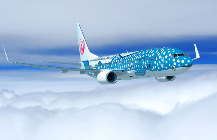 JTAの新ジンベエジェット、15日に那覇到着 新千歳経由で