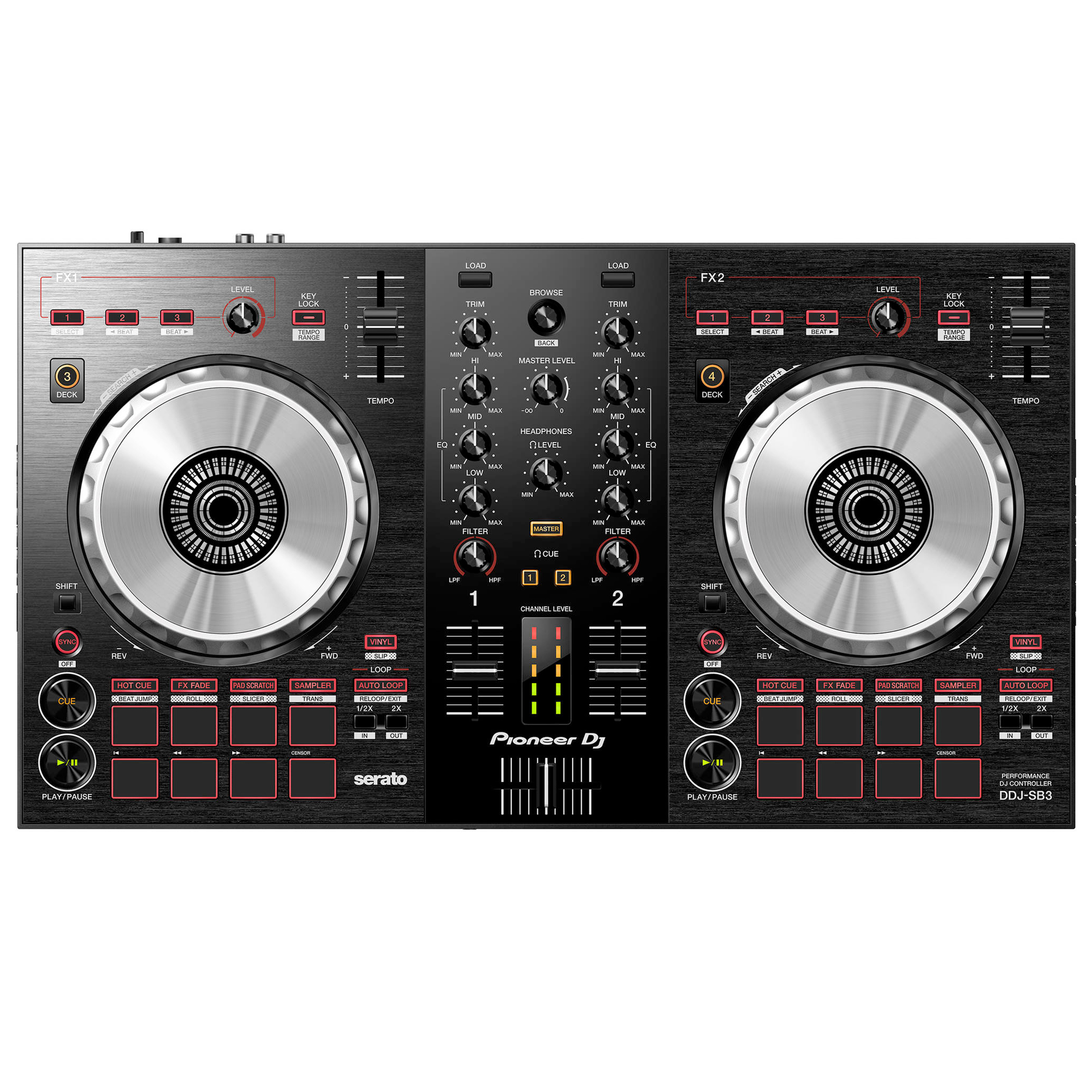 Pioneer DJ DDJ-SB3 Package Deal | Starter DJ Controller with