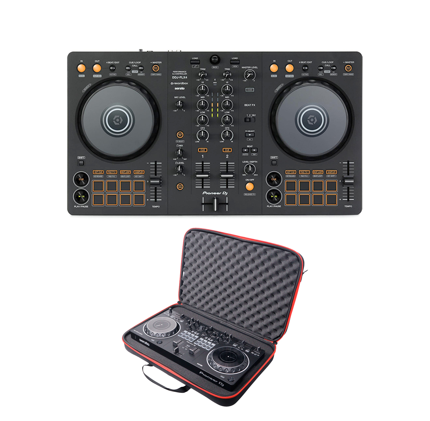 Pioneer DJ DDJ-FLX4 コントローラー＋専用バッグ付 Pioneer DJ DJC-B