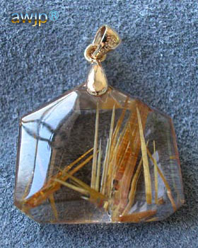 金針水晶 天然水晶ペンダントトップ 1) | 天然石パワーストーン専門店 awjp