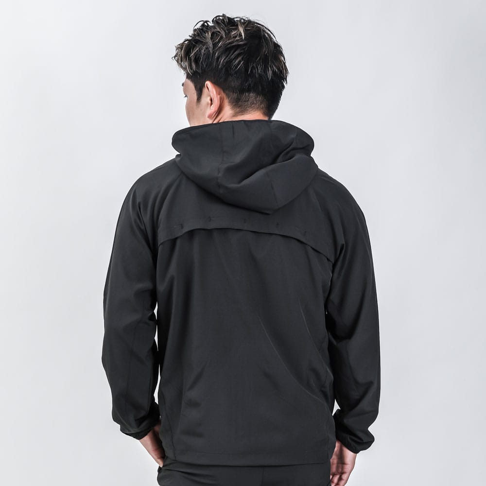 BM 4Dストレッチパーカー M ブラック MJ198MBK｜BODYMAKER