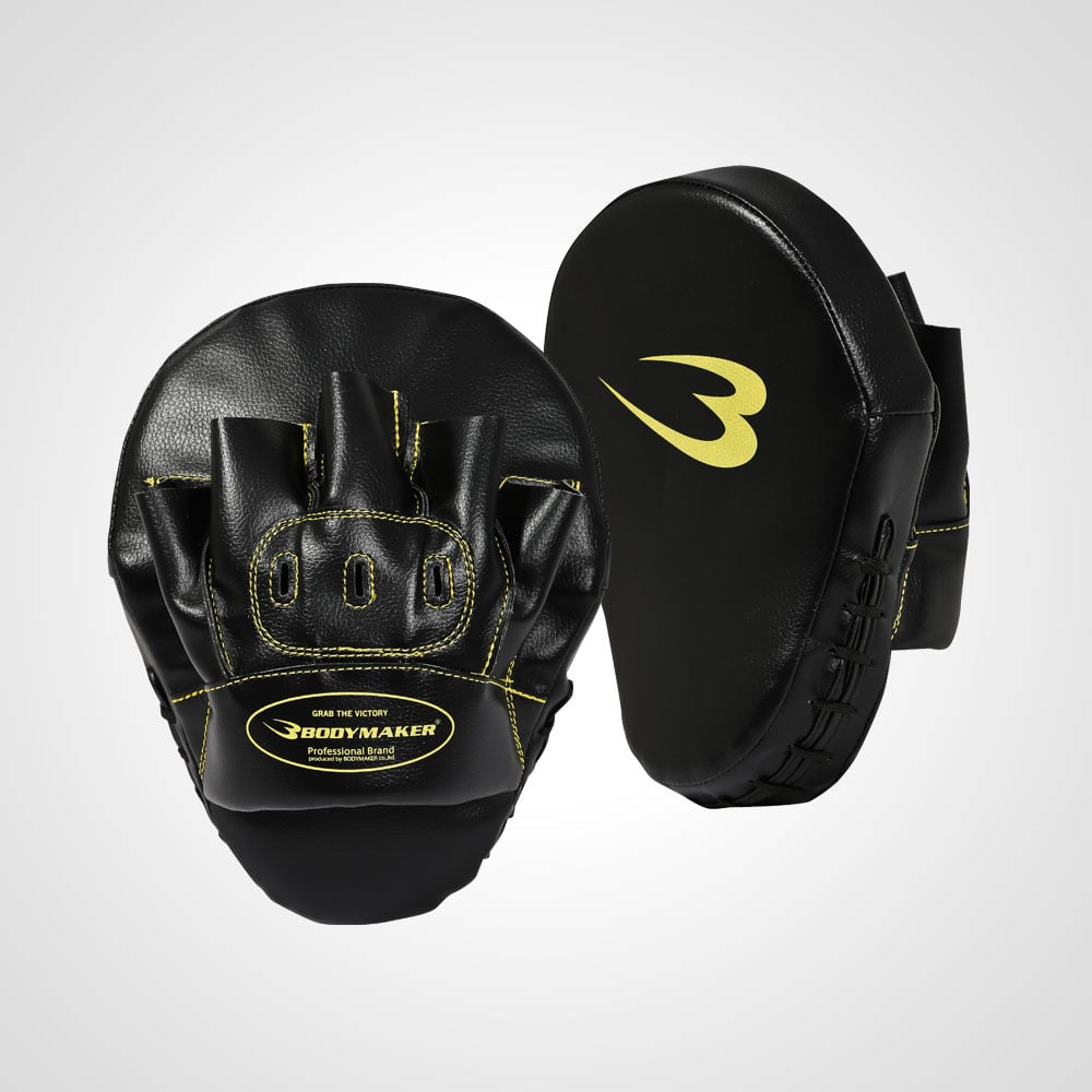 パンチングミットカーブ ブラック×ブラック KM105BKBK｜BODYMAKER