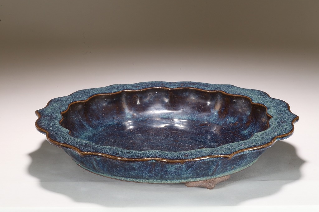 値下げしました 海鼠 水盤 鉢 中国 花器 宜興？ 清？ 値下げしました