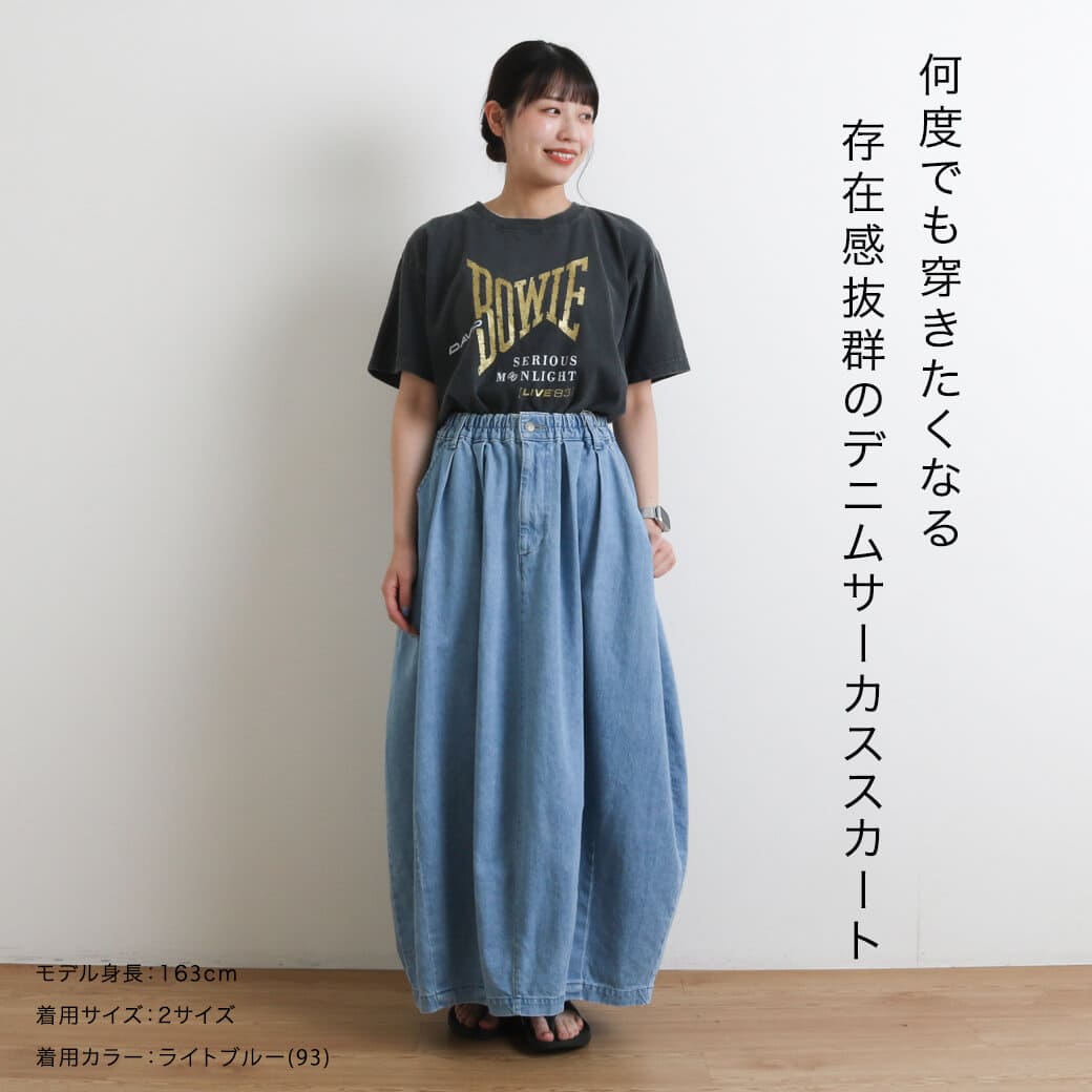 HARVESTY ハーベスティ サーカススカート デニム｜BORN FREE ONLINE SHOP