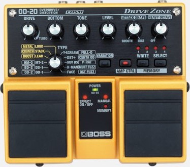 BOSS OD-20 ドライブエフェクター BOSS - OD-20 | Drive Zone